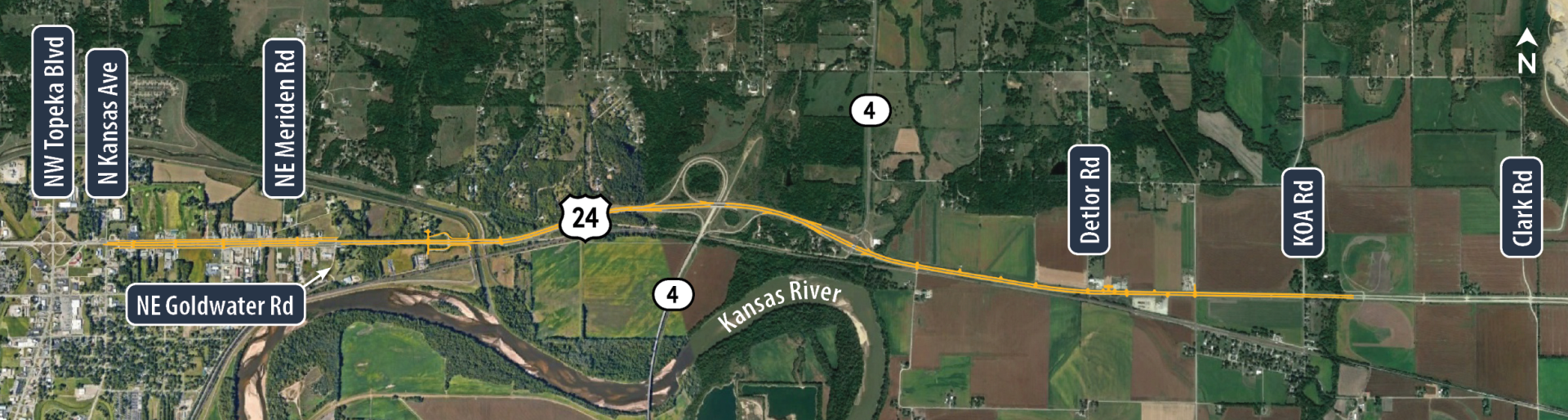 U.S. 24 Improvements Map Wide