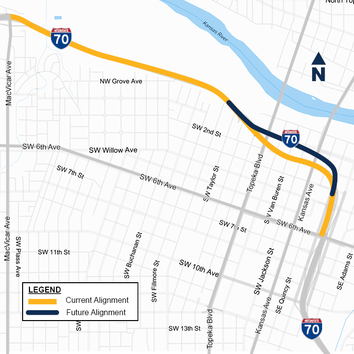 Polk Quincy Viaduct Project Location Map