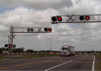 highway train crossing