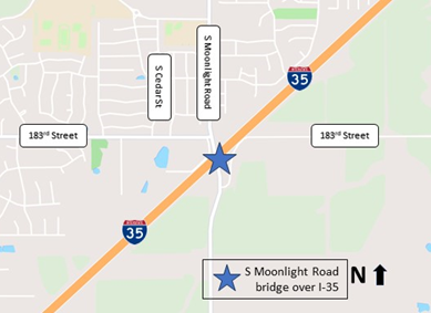 South Moonlight Road Bridge Project Location Map